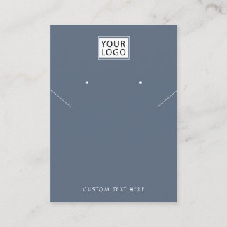 Voeg logo Joodse zwarte ketting oorscherm toe Visitekaartje