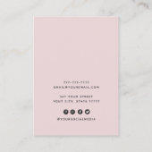 Voeg logo Joodse zwarte ketting oorscherm toe Visitekaartje (Achterkant)