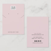 Voeg logo Joodse zwarte ketting oorscherm toe Visitekaartje (Voorkant / Achterkant)