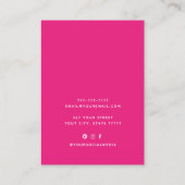 Voeg logo Joodse zwarte ketting oorscherm toe Visitekaartje (Achterkant)