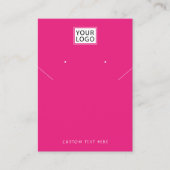 Voeg logo Joodse zwarte ketting oorscherm toe Visitekaartje (Voorkant)