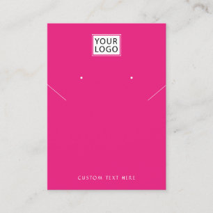 Voeg logo Joodse zwarte ketting oorscherm toe Visitekaartje