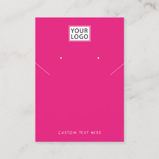 Voeg logo Joodse zwarte ketting oorscherm toe Visitekaartje