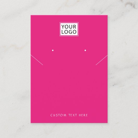 Voeg logo Joodse zwarte ketting oorscherm toe Visitekaartje (Voorkant)