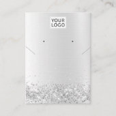 Voeg logo juwelen toe Glitter ketting oorscherm Visitekaartje (Voorkant)