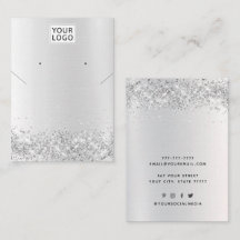 Voeg logo juwelen toe Glitter ketting oorscherm