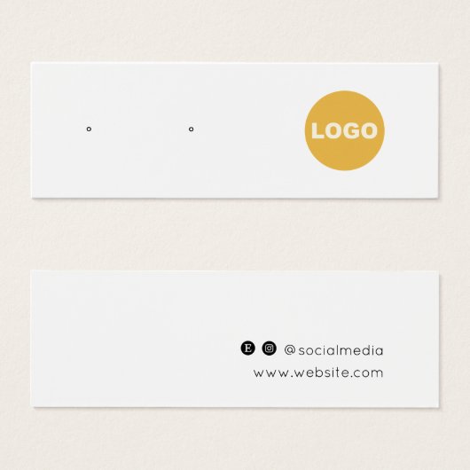 Voeg Logo Kaart voor juwelenweergave toe (Voorkant /achterkant)