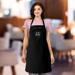 Voeg Logo Medewerker Modern Minimalist Custom Colo Schort<br><div class="desc">Gepersonaliseerd Schort dat u uw logo en de naam van uw medewerker kunt toevoegen in een trendy, modern lettertype tegen een bewerkbare achtergrondkleur (klik op de knop "bewerken" en wijzig de achtergrondkleur). U kunt zelfs de bandkleur (toegankelijk op de productpagina zelf) wijzigen in de gewenste kleur. Personaliseer het door het...</div>
