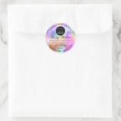 Voeg Logo-naam Body Butter Cosmetics Holografen Ro Ronde Sticker (Tas)