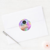 Voeg Logo-naam Body Butter Cosmetics Holografen Ro Ronde Sticker (Envelop)