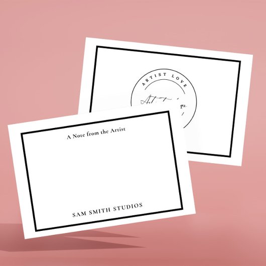 Voeg Logo of foto artiest dank u kaart