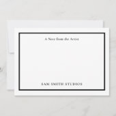 Voeg Logo of foto artiest dank u kaart (Voorkant)