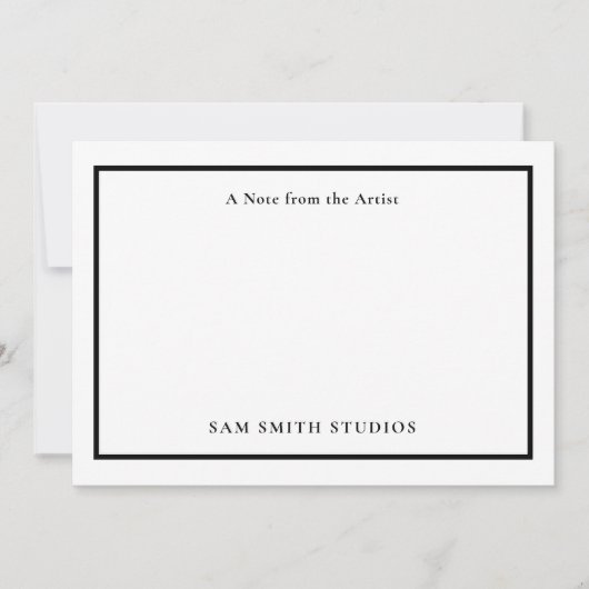 Voeg Logo of foto artiest dank u kaart (Voorkant)