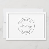 Voeg Logo of foto artiest dank u kaart (Achterkant)