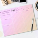 Voeg Logo Pastel gepersonaliseerde ongedateerde da Notitieblok<br><div class="desc">Introductie van onze Custom Logo Daily Planner - uw essentiële metgezel voor een vleugje professionaliteit en een vleugje kleur in uw dagelijkse routine! Dit 11 x 8, 5-inch notitieblok is voorzien van 40 eenvoudige wegwerppagina's gemaakt van FSC-gecertificeerd papier, waardoor zowel stijl als duurzaamheid worden gegarandeerd. Verhoog uw organisatiespel met deze...</div>