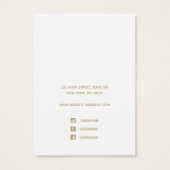 Voeg Logo Pastel Roze oorring en beeldscherm voor  Visitekaartje (Achterkant)