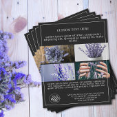 Voeg Logo Photo Grid Collage Black Promo toe Flyer