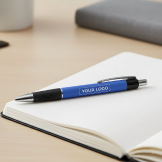 Voeg Logo Promotionele Marketing Koningsblauw Toe Pen