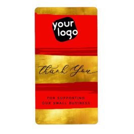 Voeg Logo & QR Code Moderne Gepersonaliseerd toe D Etiket