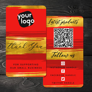 Voeg Logo & QR Code Moderne Gepersonaliseerd toe D Visitekaartje