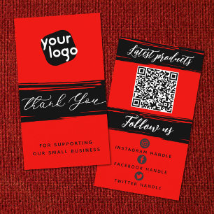 Voeg Logo & QR Code Moderne Gepersonaliseerd toe D Visitekaartje