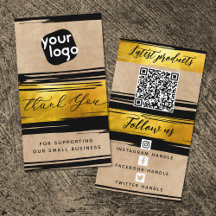 Voeg Logo & QR Code Moderne Gepersonaliseerd toe D