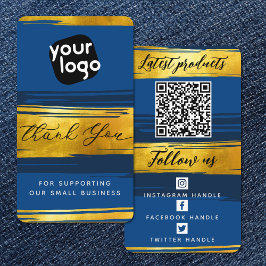 Voeg Logo & QR Code Moderne Gepersonaliseerd toe D Visitekaartje