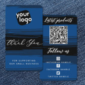 Voeg Logo & QR Code Moderne Gepersonaliseerd toe D Visitekaartje