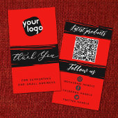Voeg Logo & QR Code Moderne Gepersonaliseerd toe D Visitekaartje
