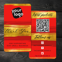 Voeg Logo & QR Code Moderne Gepersonaliseerd toe D