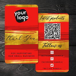 Voeg Logo & QR Code Moderne Gepersonaliseerd toe D Visitekaartje
