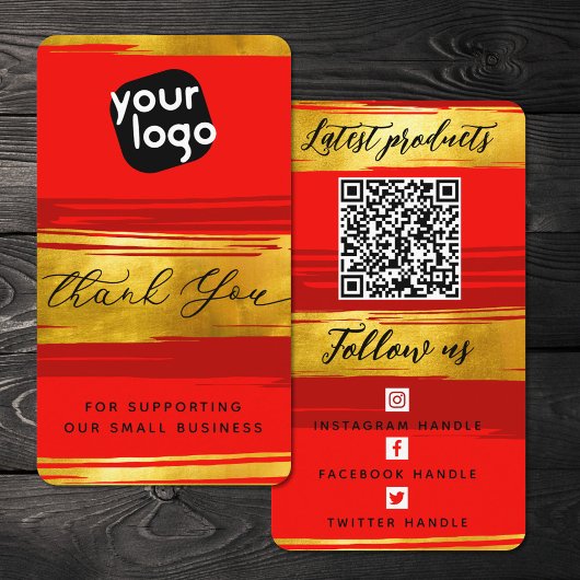 Voeg Logo & QR Code Moderne Gepersonaliseerd toe D Visitekaartje
