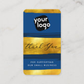 Voeg Logo & QR Code Moderne Gepersonaliseerd toe D Visitekaartje (Voorkant)