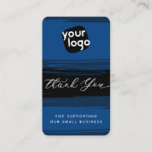 Voeg Logo & QR Code Moderne Gepersonaliseerd toe D Visitekaartje (Voorkant)