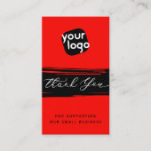 Voeg Logo & QR Code Moderne Gepersonaliseerd toe D Visitekaartje (Voorkant)