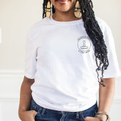 Voeg Logo QR Code Promotionele Notarische Personee T-shirt