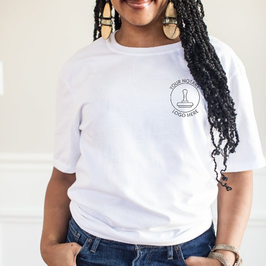 Voeg Logo QR Code Promotionele Notarische Personee T-shirt