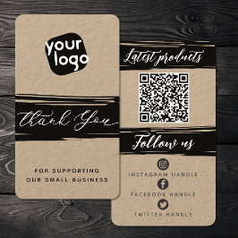   Voeg logo & QR-code toe Moderne gepersonaliseerd Visitekaartje