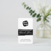   Voeg logo & QR-code toe Moderne gepersonaliseerd Visitekaartje (Staand voorkant)