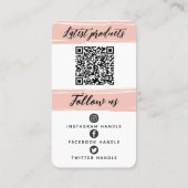 Voeg logo & QR-code toe moderne gepersonaliseerd Visitekaartje (Achterkant)