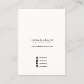 Voeg Logo roze Waterverf Verouderde weergavehouder Visitekaartje (Achterkant)