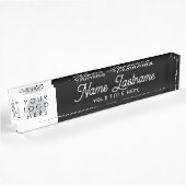 Voeg Logo Script Calligraphy Titel Modern Black to Naambordje