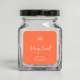 Voeg Logo Script Custom Color Minimal Product toe Vierkante Sticker