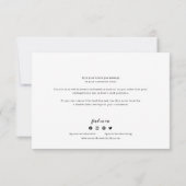 Voeg Logo Script en Typewriter Dankkaart toe Bedankkaart (Achterkant)