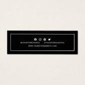 Voeg Logo sociale media toe Dank u bewerkbare kleu Mini Visitekaartjes (Achterkant)