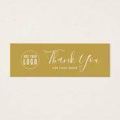 Voeg Logo sociale media toe Dank u bewerkbare kleu Mini Visitekaartjes (Voorkant)