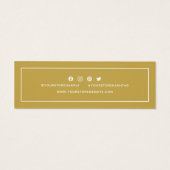 Voeg Logo sociale media toe Dank u bewerkbare kleu Mini Visitekaartjes (Achterkant)