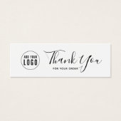 Voeg Logo sociale media toe Dank u bewerkbare kleu Mini Visitekaartjes (Voorkant)