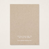 Voeg Logo Tan Kraft-Kaart voor zwart beeldscherm t Visitekaartje (Achterkant)