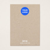 Voeg Logo Tan Kraft-Kaart voor zwart beeldscherm t Visitekaartje (Voorkant)